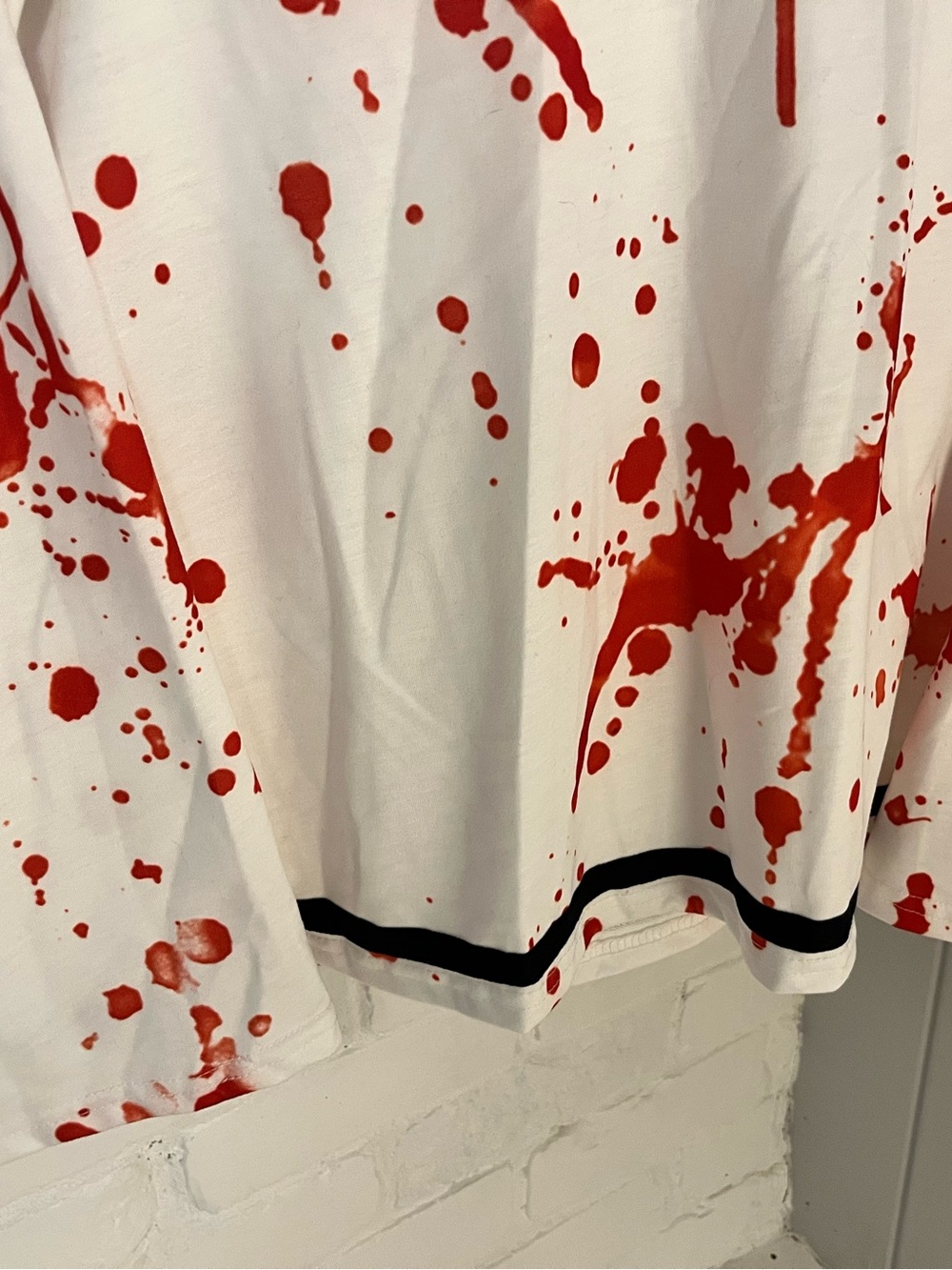 ACDC Rag White Sailor-Style Top with Red Splatter - Picture 6 of 6